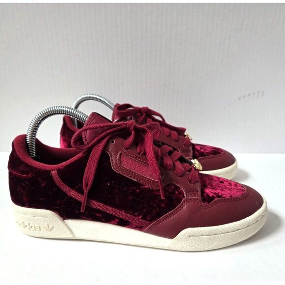 Adidas Shoes Mens 7 Continental 80 Collegiate Burgundy Velvet EH0173 - Picture 5 of 12